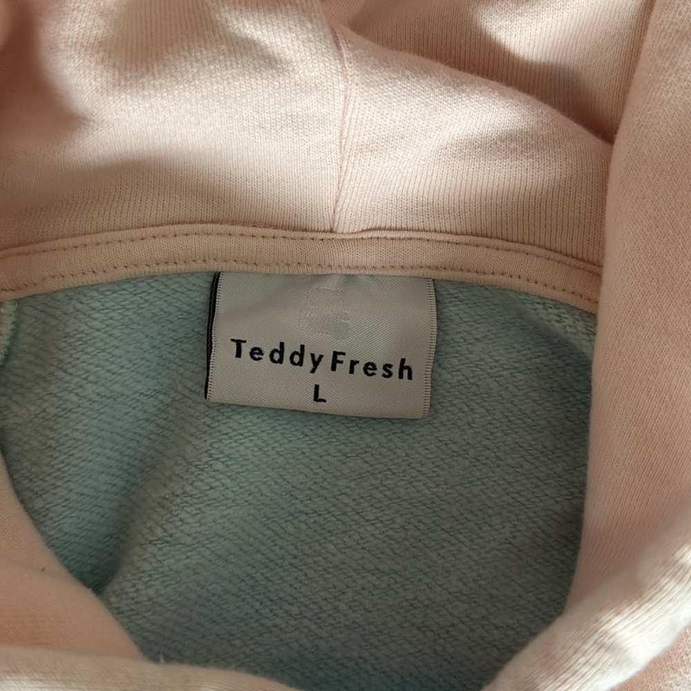 Size L Teddy Fresh Multi Color Block Sweatshirt - image 3